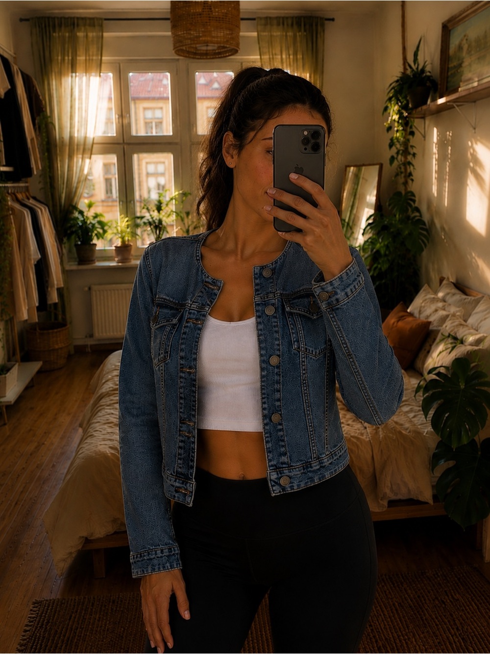 Denim Jacket - Women's Blue Jean Jacket